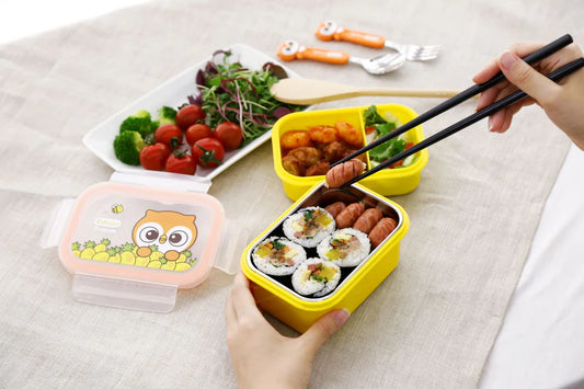 EDISON COMFORTABLE STAINLESS PICNIC LUNCH BOX SET WITH POUCH - Hello Kids Baby Store