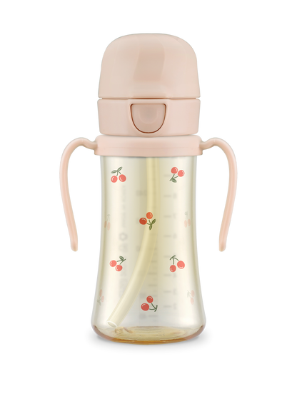 New PPSU Straw Cup Cherrish - Sweet Peach 300ML - Hello Kids Baby Store