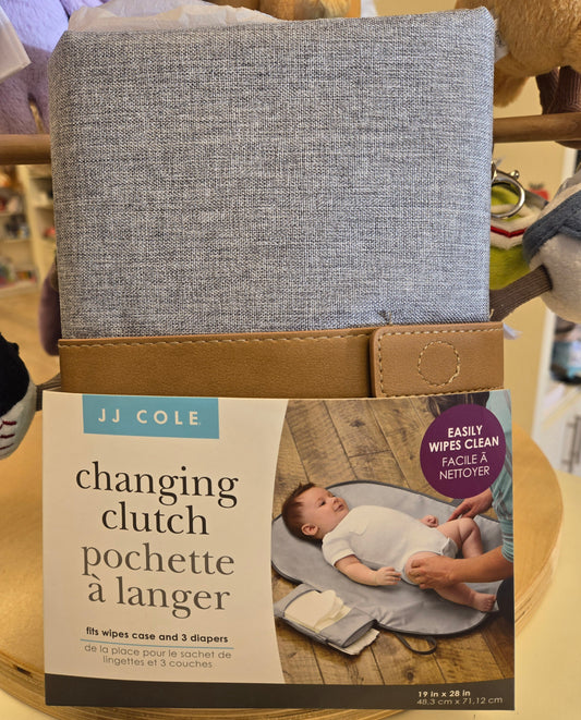 JJ Cole Changing Clutch Heather Grey - Hello Kids Baby Store