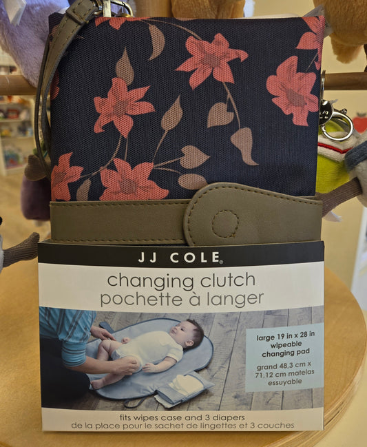 JJ Cole Changing Clutch Navy Floral - Hello Kids Baby Store