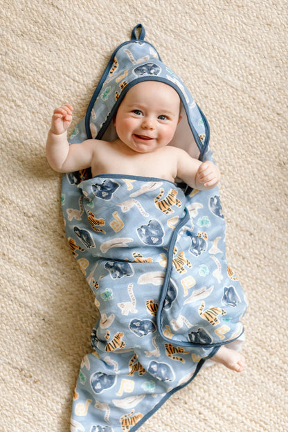 Hooded Towel Set-Jungle Friends - Hello Kids Baby Store