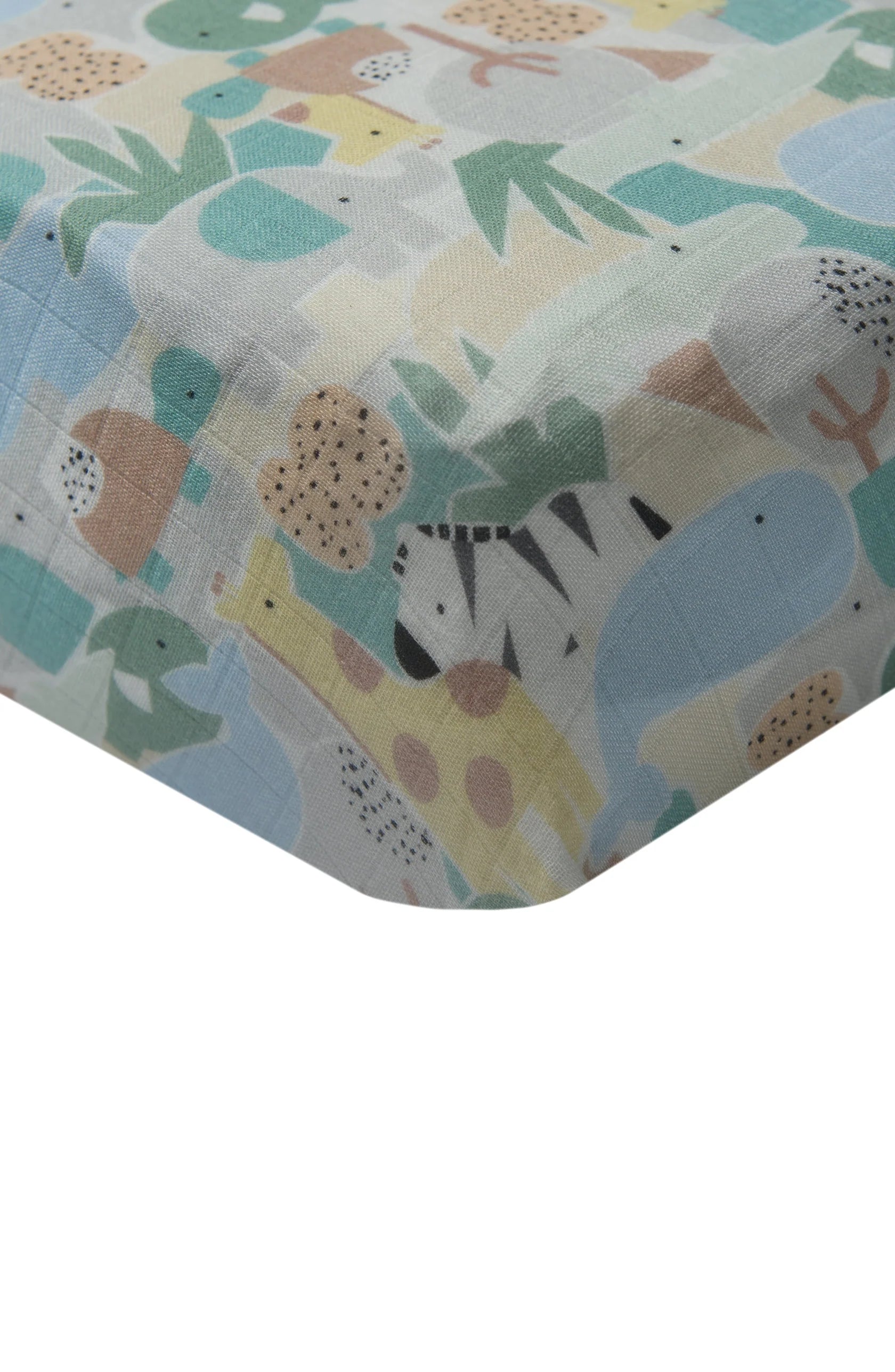 Muslin Crib Sheet-Animal Puzzle - Hello Kids Baby Store