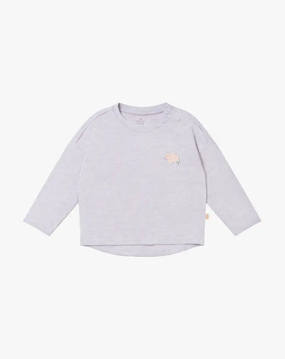 Avocado Bamboo Long Sleeve Tee-Lavender Blue - Hello Kids Baby Store