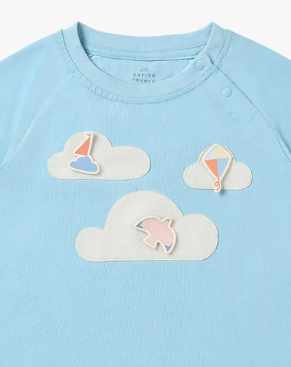 Quick Dry Cotton Short Sleeve Tee-Forget Me-Not - Hello Kids Baby Store