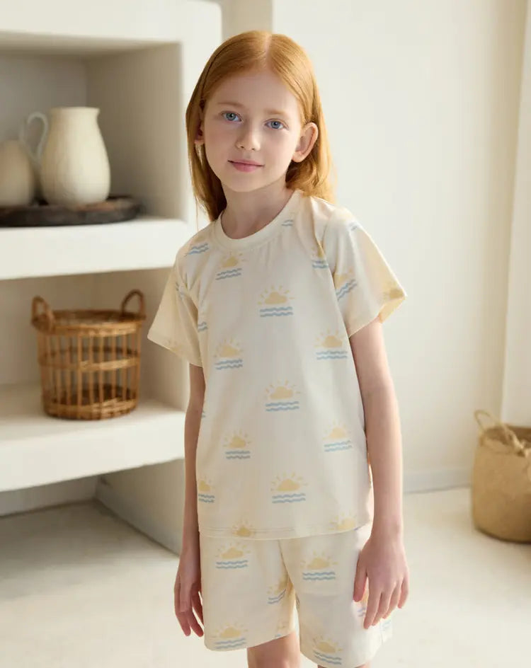 Quick Dry Cotton Short Sleeve Tee-HELLO SUNSHINE! - Hello Kids Baby Store