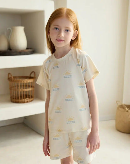 Quick Dry Cotton Short Sleeve Tee-HELLO SUNSHINE! - Hello Kids Baby Store