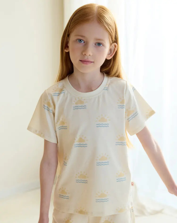 Quick Dry Cotton Short Sleeve Tee-HELLO SUNSHINE! - Hello Kids Baby Store