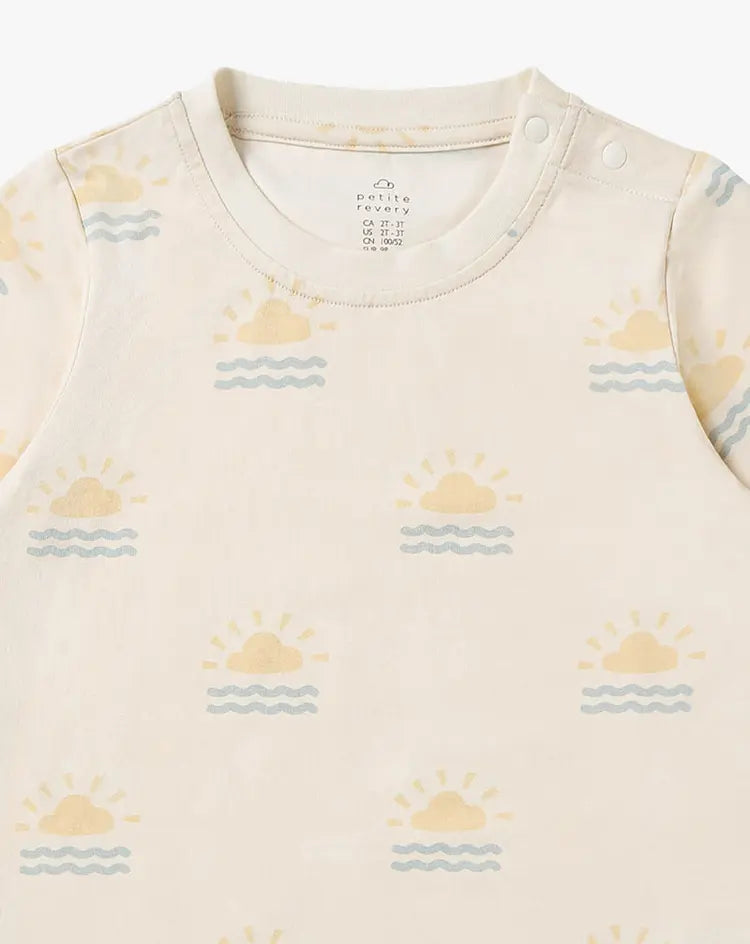 Quick Dry Cotton Short Sleeve Tee-HELLO SUNSHINE! - Hello Kids Baby Store