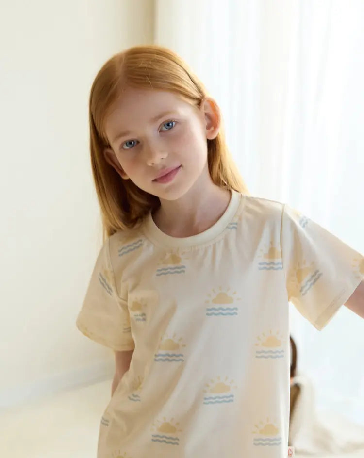 Quick Dry Cotton Short Sleeve Tee-HELLO SUNSHINE! - Hello Kids Baby Store