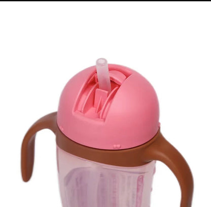 Pigeon Straw Bottle Tall Pink 330ml - Hello Kids Baby Store