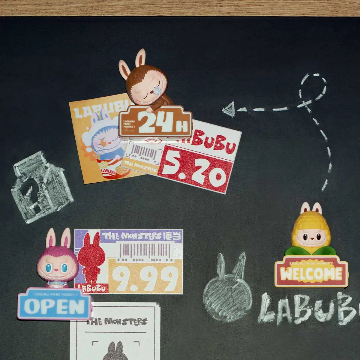 THE MONSTERS LABUBU Wacky Mart Series-Fridge Magnet Blind Box - Hello Kids Baby Store