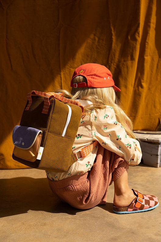 backpack small | farmhouse | corduroy | soil green - Hello Kids Baby Store