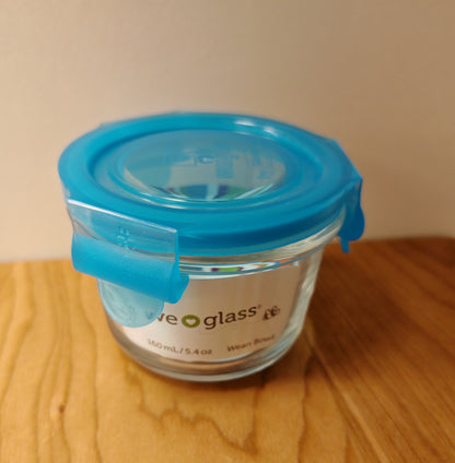 Wean Green® 6 oz tempered glass bowl 5.4oz 160ml - Hello Kids Baby Store