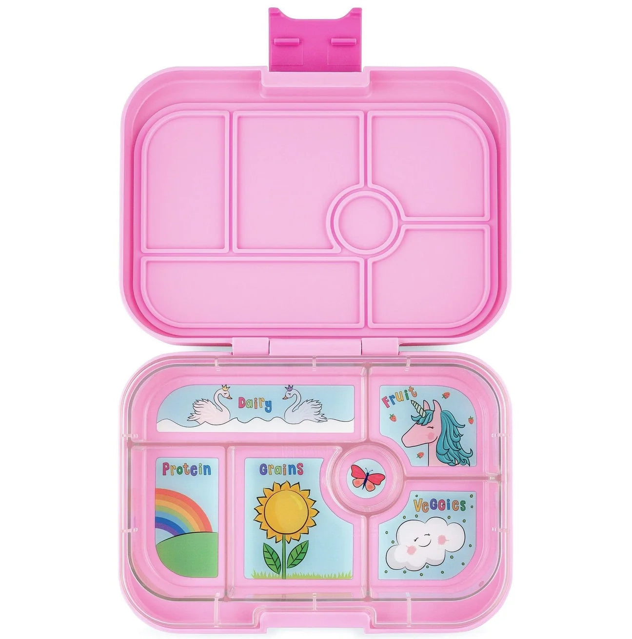 YUMBOX Original - 6 Compartment Power Pink with Unicorn Tray - Hello Kids Baby Store