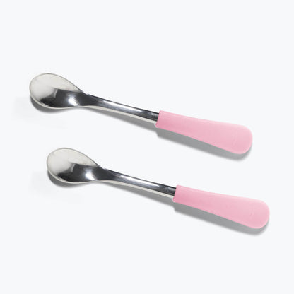 Avanchy Stainless Steel Infant Spoons 2 Pack. (Younger Babies) - Hello Kids Baby Store