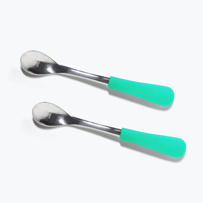 Avanchy Stainless Steel Infant Spoons 2 Pack. (Younger Babies) - Hello Kids Baby Store