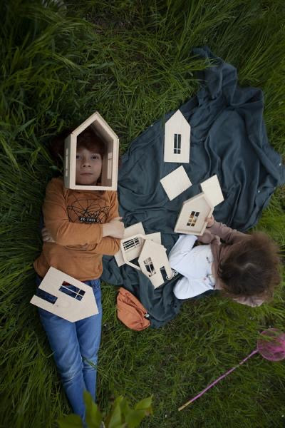 Babai - Dollhouse on magnets Large- Natural - Hello Kids Baby Store