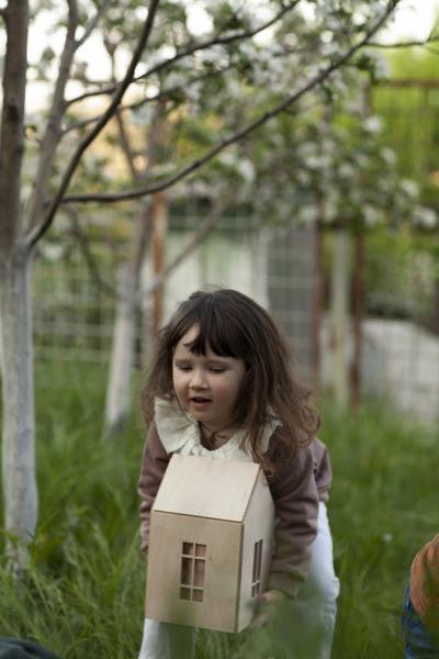 Babai - Dollhouse on magnets Large- Natural - Hello Kids Baby Store