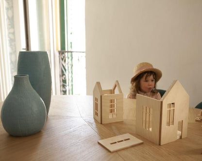 Babai - Dollhouse on magnets Large- Natural - Hello Kids Baby Store
