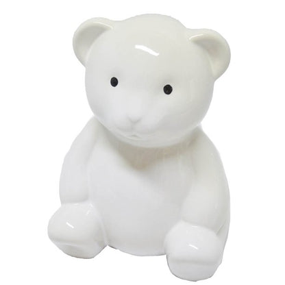 Child To Cherish - Teddy Bear Money Bank - White - Hello Kids Baby Store