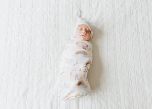 Knit Swaddle Blanket -Enchanted - Hello Kids Baby Store