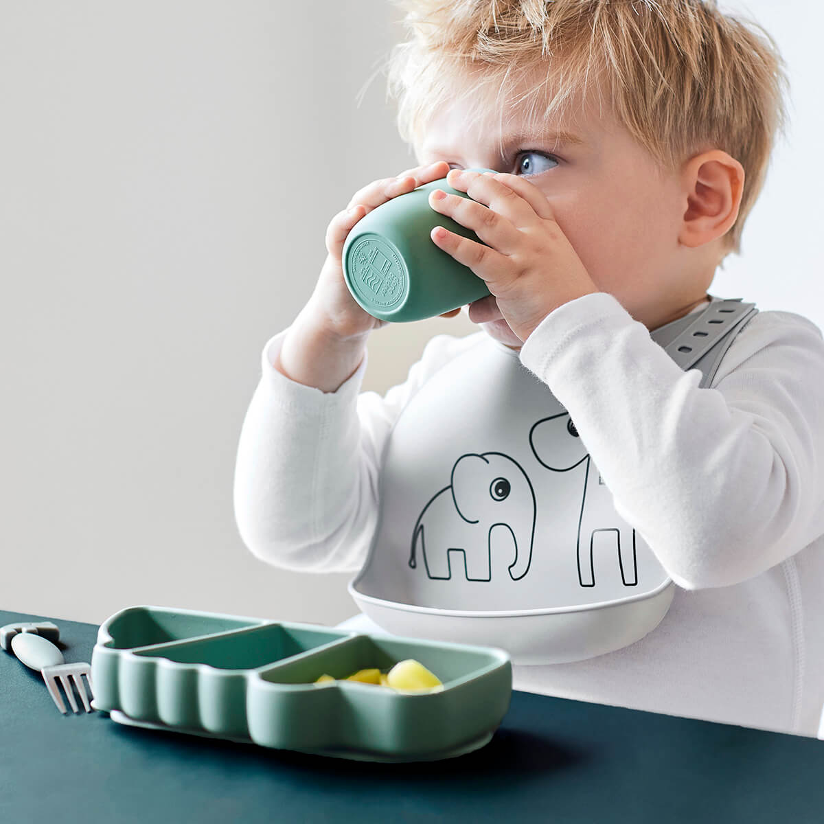 Silicone Bib - Deer Friends - Hello Kids Baby Store