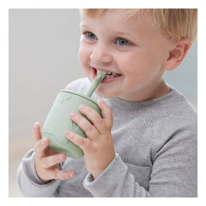 PEEKABOO STRAW CUP 2-PACK WALLY GREEN - Hello Kids Baby Store