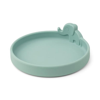 Peekaboo plate Elphee Blue - Hello Kids Baby Store