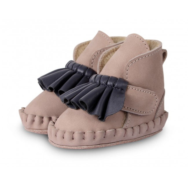 DONSJE ROBIN BOOTIES LINING NUBUCK LILAC LAVENDER LEATHER - Hello Kids Baby Store