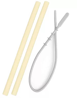 Minikoioi Flexi Straws Yellow&Brush - Hello Kids Baby Store