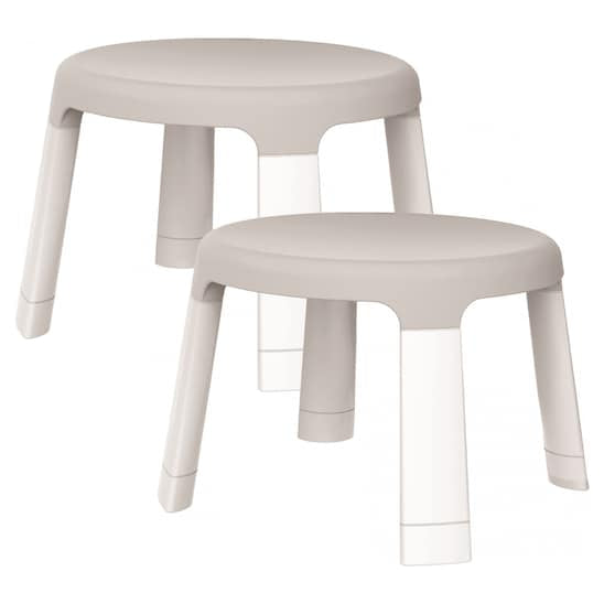 PORTAPLAY CHILD STOOLS WONDERLAND ADVENTURES - GREY - Hello Kids Baby Store
