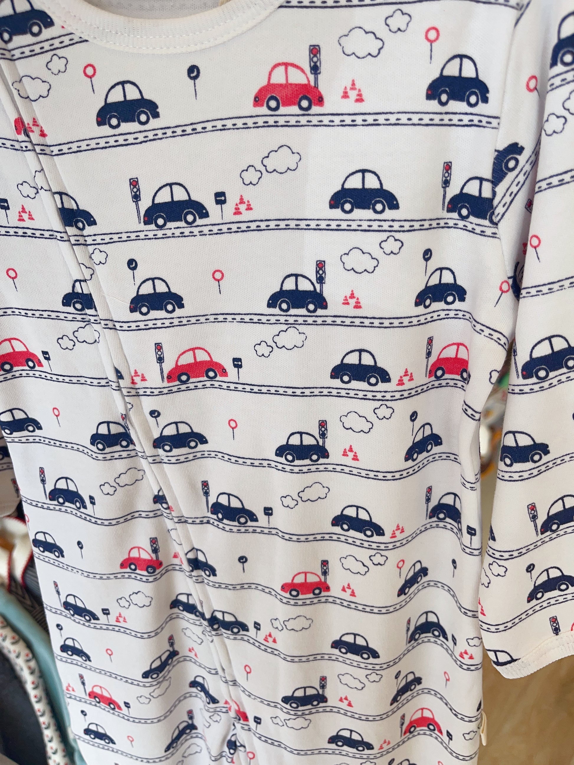 tiny twig organic Long sleeve zipsuit-Drive Time - Hello Kids Baby Store