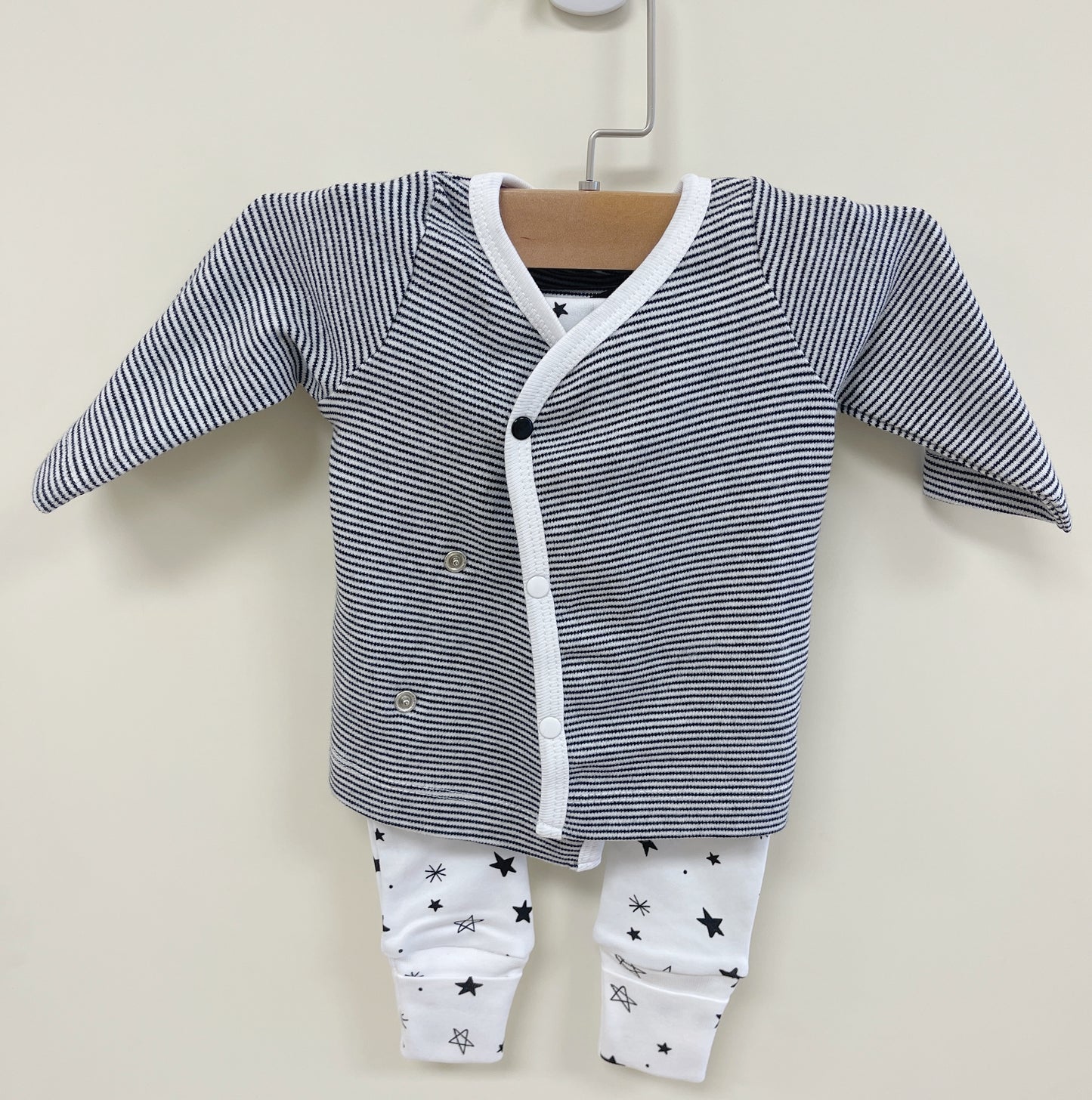 tiny twig organic Pj set-Graphite stripes - Hello Kids Baby Store