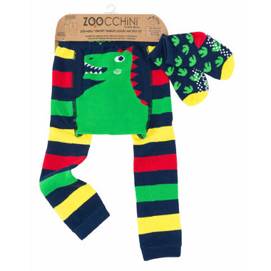 ZOOCCHINI Crawler Legging/Sock Set Devin the Dinosaur - Hello Kids Baby Store