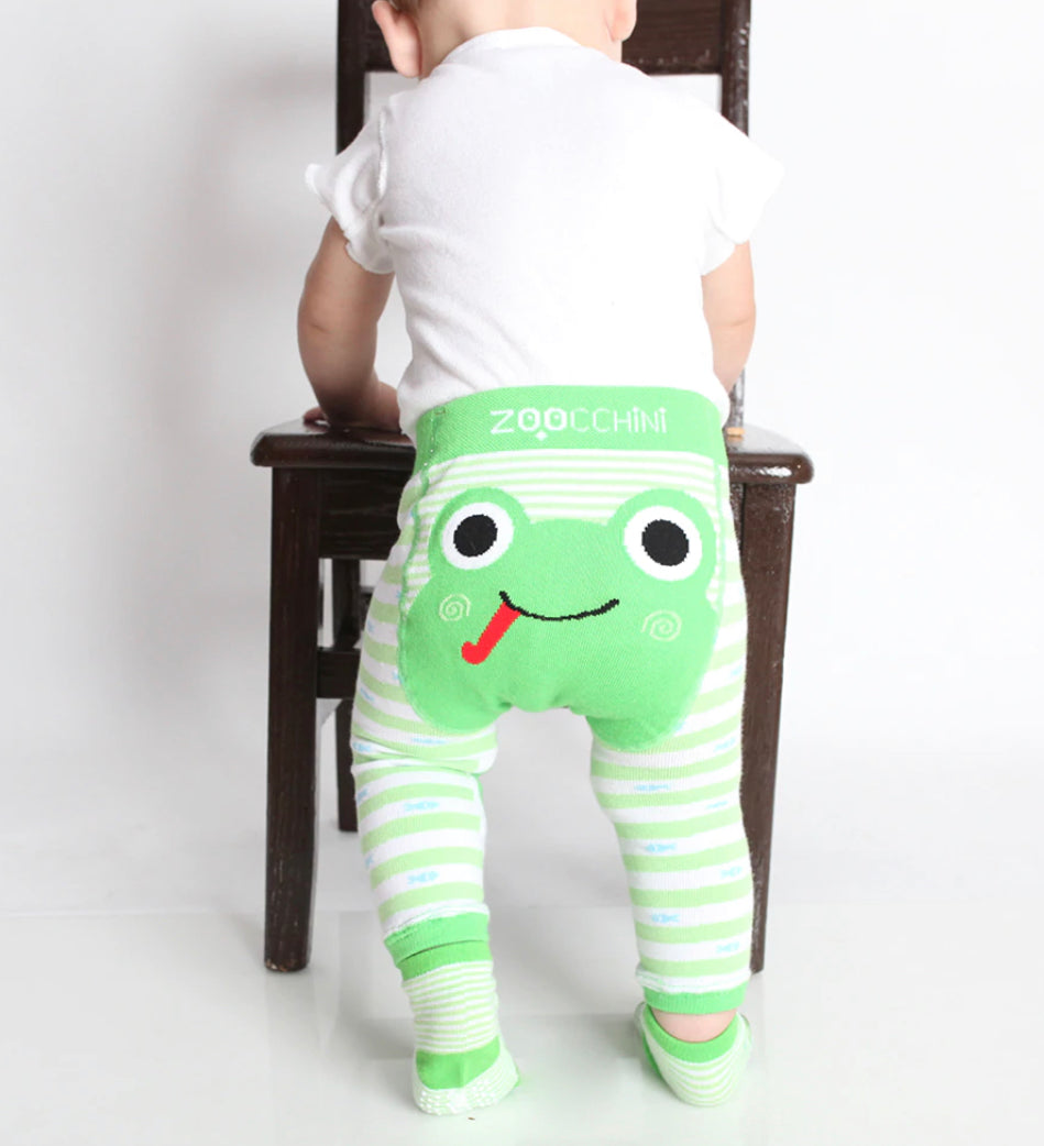 ZOOCCHINI Crawler Legging/Sock Set Flippy Frog - Hello Kids Baby Store